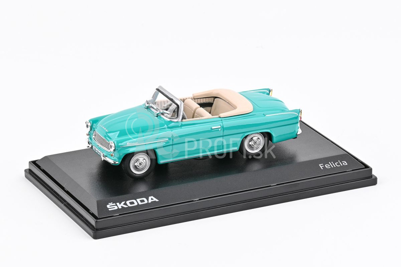 Abrex Škoda Felicia Roadster (1963) 1:43 - tyrkysová