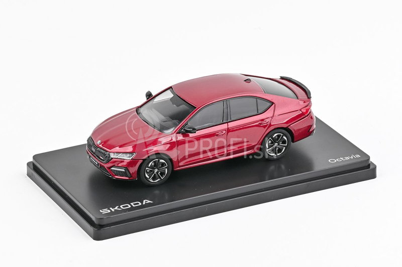 Abrex Škoda Octavia IV RS (2020) 1:43 - Červená Volcano metalíza