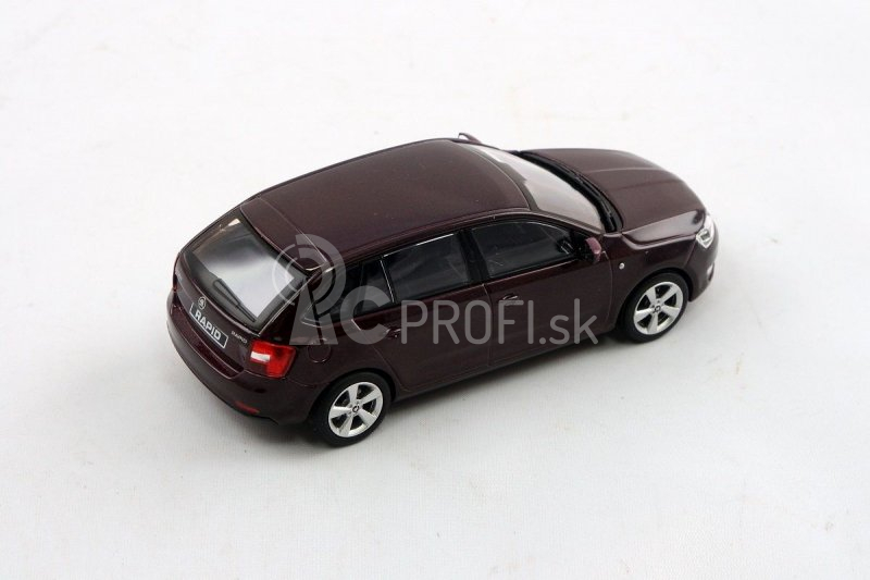 Abrex Škoda Rapid Spaceback (2013) 1:43 – rosso brunello metalíza