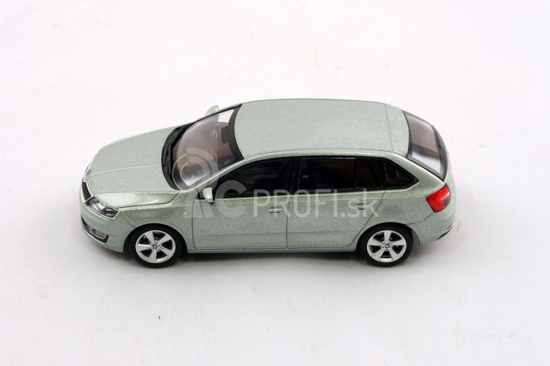 Abrex Škoda Rapid Spaceback (2013) 1:43 – zelená arctic metalíza