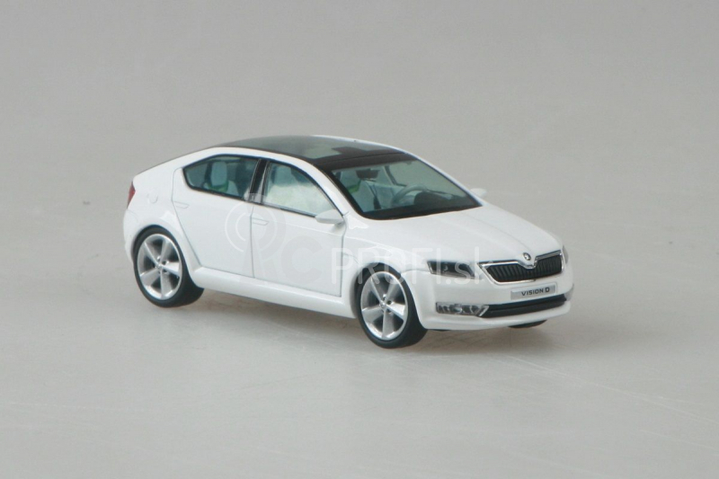 Abrex Škoda Vision D Concept (2011) 1:43 – biela candi uni