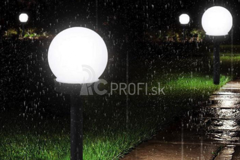 Solar Garden Ball LED Light (3 ks) (vr. aku)