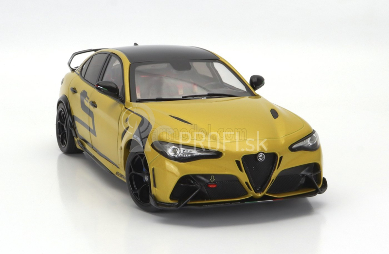 Solido Alfa romeo Giulia Gta Nagemaakt 2022 1:18 žltá čierna