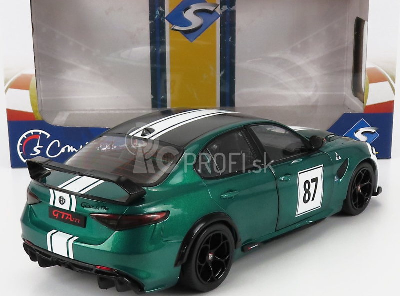 Solido Alfa romeo Giulia Gtam N 87 Nurburgring 2021 1:18 Zelená Biela