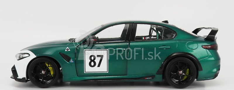 Solido Alfa romeo Giulia Gtam N 87 Nurburgring 2021 1:18 Zelená Biela