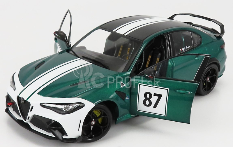 Solido Alfa romeo Giulia Gtam N 87 Nurburgring 2021 1:18 Zelená Biela