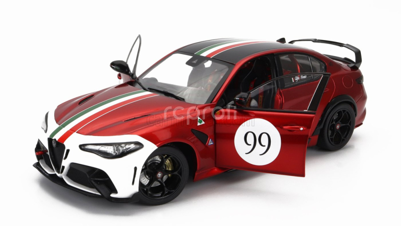 Solido Alfa romeo Giulia Gtam N 99 Racing 2022 1:18 Alfa červená biela