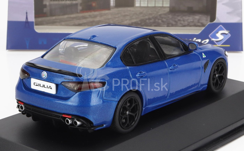 Solido Alfa romeo Giulia Quadrifoglio 2016 1:43 Modrá