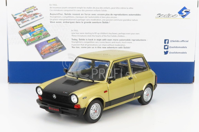 Solido Autobianchi A112 Abarth Mkv 70hp 1980 1:18 Bronzová s čiernou