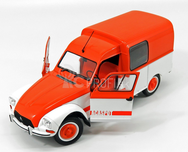 Solido Citroen Acadiane Van Acaspot 1984 1:18 oranžová biela