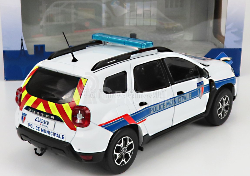 Solido Dacia Duster Mkii Police Municipale 2019 1:18 biela svetlomodrá