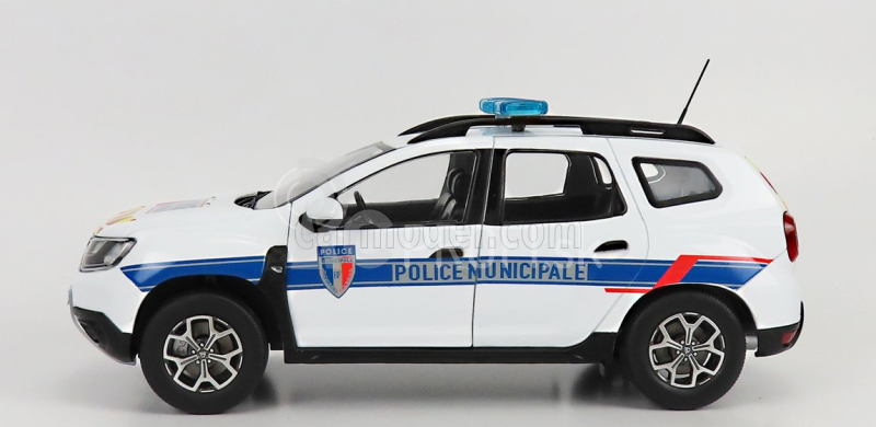 Solido Dacia Duster Mkii Police Municipale 2019 1:18 biela svetlomodrá