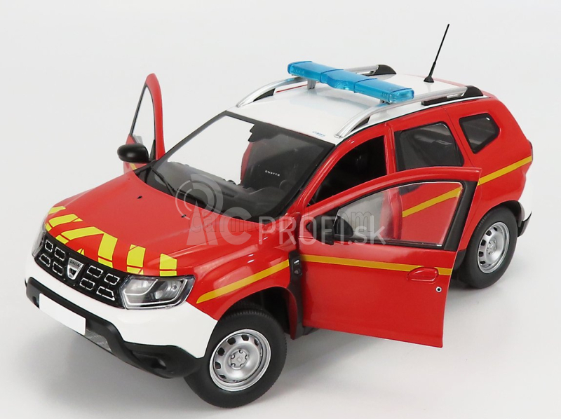 Solido Dacia Duster Mkii Sapeurs Pompiers 2018 1:18 Červeno-žltá