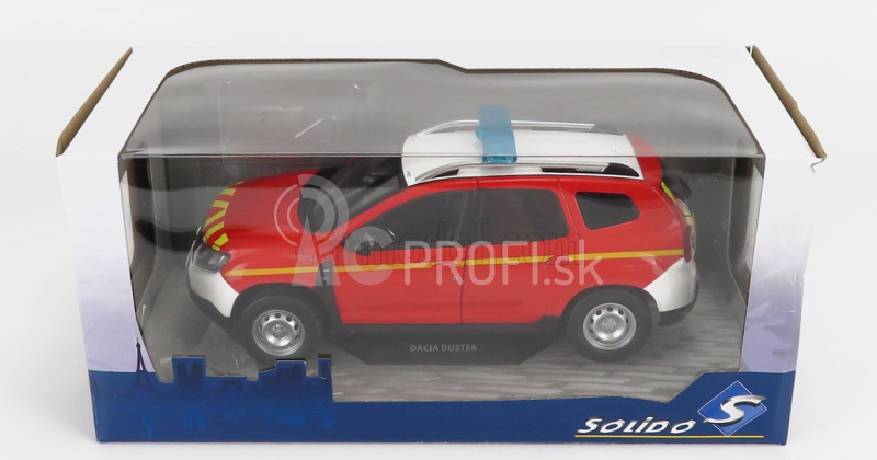 Solido Dacia Duster Mkii Sapeurs Pompiers 2018 1:18 Červeno-žltá