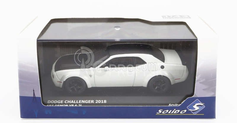 Solido Dodge Challenger Srt Demon V8 6.2l Coupe 2018 1:43 White Black