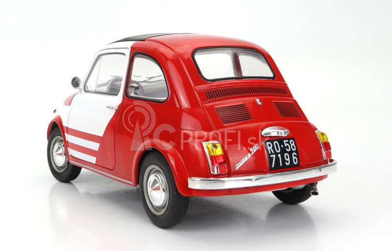 Solido Fiat 500 Robe Di Kappa 1965 1:18 Červená biela