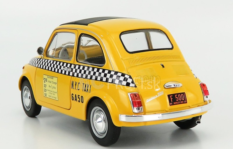 Solido Fiat 500 Taxi Nyc New York City 1965 1:18 Žltá