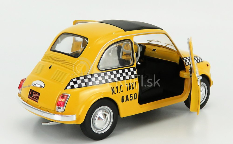 Solido Fiat 500 Taxi Nyc New York City 1965 1:18 Žltá