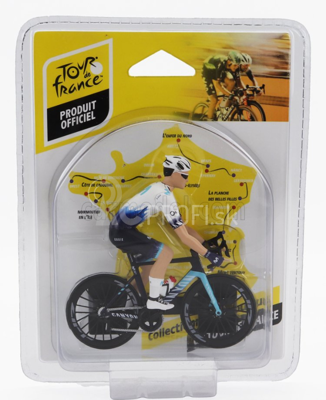 Solido Figúrky Ciclista - Cyklista - Team Movistar - Tour De France 2023 1:18 Biela