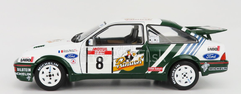 Solido Ford england Sierra Cosworth Rs500 N 8 Rally Tour De Corse 1988 Auriol 1:18 bielo-zelená