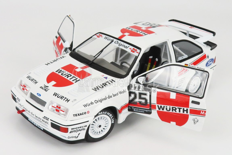 Solido Ford england Sierra Cosworth Rs500 Team Wurth N 25 Winner Nurburgring Dtm 1988 A.hahne 1:18 Biela červená