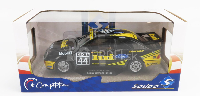 Solido Ford england Sierra Rs500 Cosworth N 44 24h Nurburgring 1989 V.weidler 1:18 Black Yellow