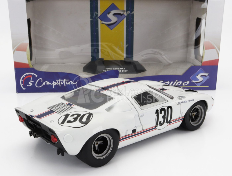 Solido Ford usa Gt40 Mki Team France N 130 Targa Florio 1967 H.greder - J.m.giorgi 1:18 Biela