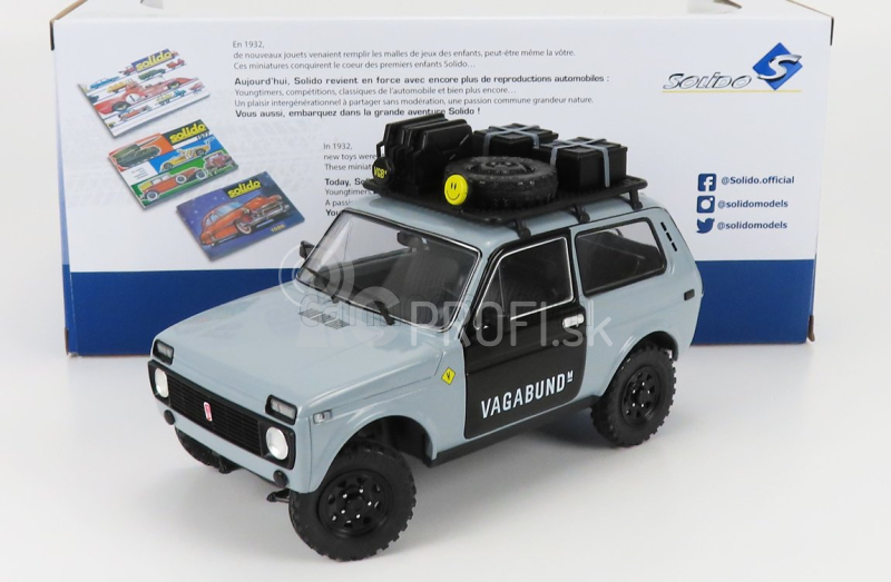 Solido Lada Niva Vagabund 1980 1:18 Sivá