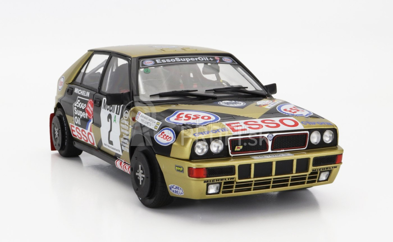 Solido Lancia Delta Hf H.f. Grifone Srl N 2 3. Rally Deutschland 1989 Y.loubet - J.m.andrie 1:18 Zlatá čierna