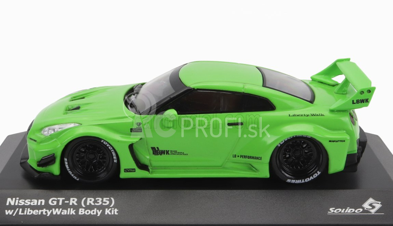 Solido Nissan Gt-r (r35) Lb Liberty Walk Coupe 2016 1:43 Zelená