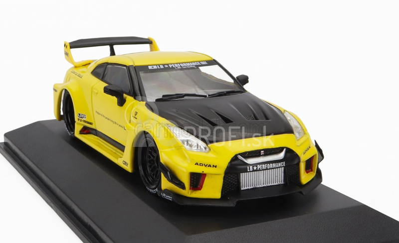 Solido Nissan Gt-r (r35) Lb Works Silhouette Coupe 2019 1:43 žltá čierna