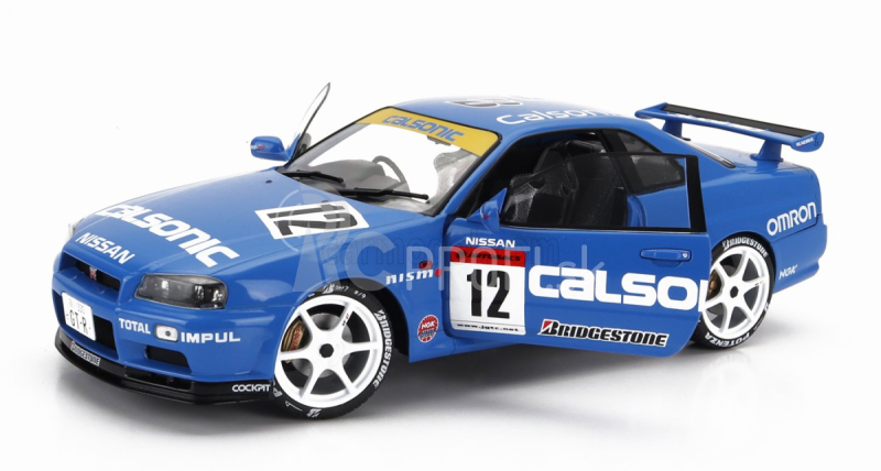 Solido Nissan Skyline Gt-r (r34) Streetfighter N 12 Calsonic Tribute 2000 1:18 Modrá