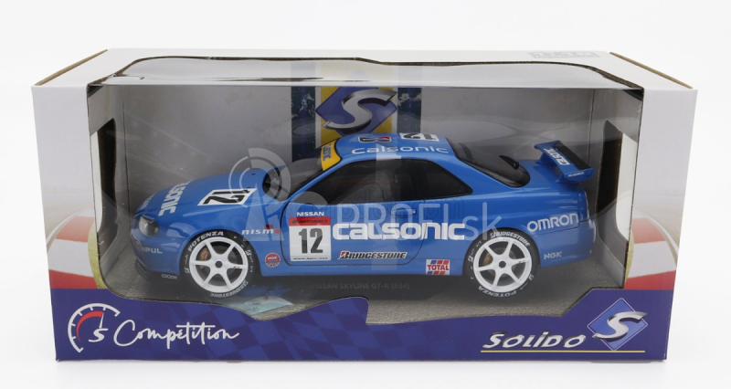 Solido Nissan Skyline Gt-r (r34) Streetfighter N 12 Calsonic Tribute 2000 1:18 Modrá