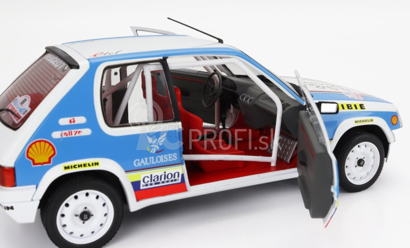 Solido Peugeot 205 1.9 Rally Schwab Collection 1990 1:18 Svetlomodrá