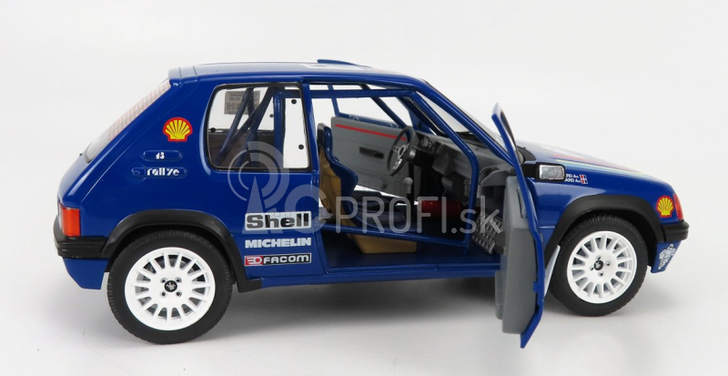 Solido Peugeot 205 N 24 Rally Tour De Corse 1990 R.bourcier - B.frangin 1:18 Modrá