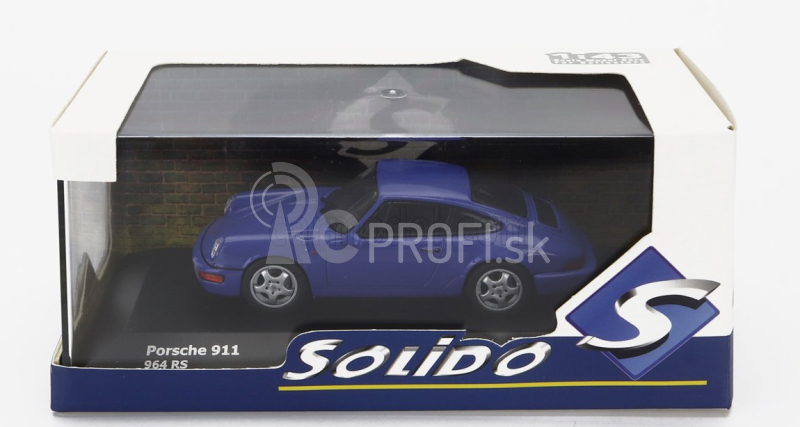 Solido Porsche 911 964 Rs Coupe 1992 1:43 Modrá