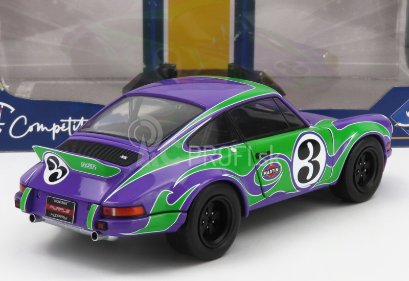 Solido Porsche 911 Rsr Coupe N 3 Happy Tribute 1973 1:18 Purple Green