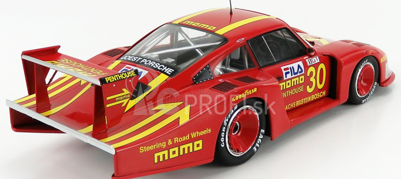 Solido Porsche 935/78 Momo Moby Dick N 30 Drm Norisring 1981 G.moretti 1:18 Červeno-žltá