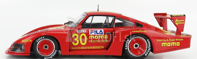 Solido Porsche 935/78 Momo Moby Dick N 30 Drm Norisring 1981 G.moretti 1:18 Červeno-žltá