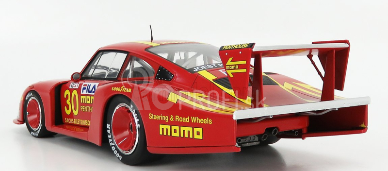 Solido Porsche 935/78 Momo Moby Dick N 30 Drm Norisring 1981 G.moretti 1:18 Červeno-žltá