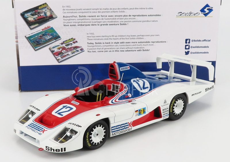 Solido Porsche 936 2.1l Turbo Team Essex Motorsport N 12 24h Le Mans 1979 J.ickx - B.redman - J.barth 1:18 Biela červená modrá