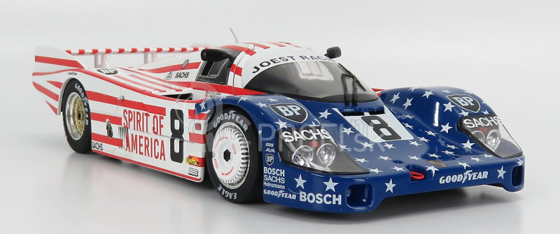 Solido Porsche 956 2.6l Turbo Team Joest Racing N 8 3. 24h Le Mans 1986 G.follmer - J.morton - K.miller 1:18 Biela červená modrá