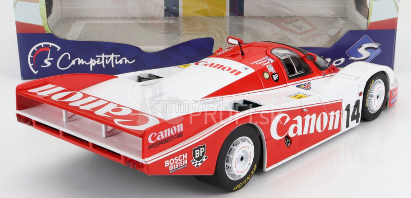 Solido Porsche 956 Turbo Team Canon Racing N 14 24h Le Mans 1983 J.palmer - J.lammers - R.lloyd 1:18 Červená Biela