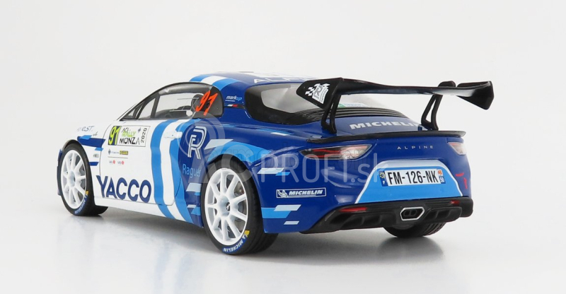 Solido Renault A110 Alpine N 91 Winner Rgt Class Rally Monza 2020 P.ragues - J.pesenti 1:18 2 Tones Blue White