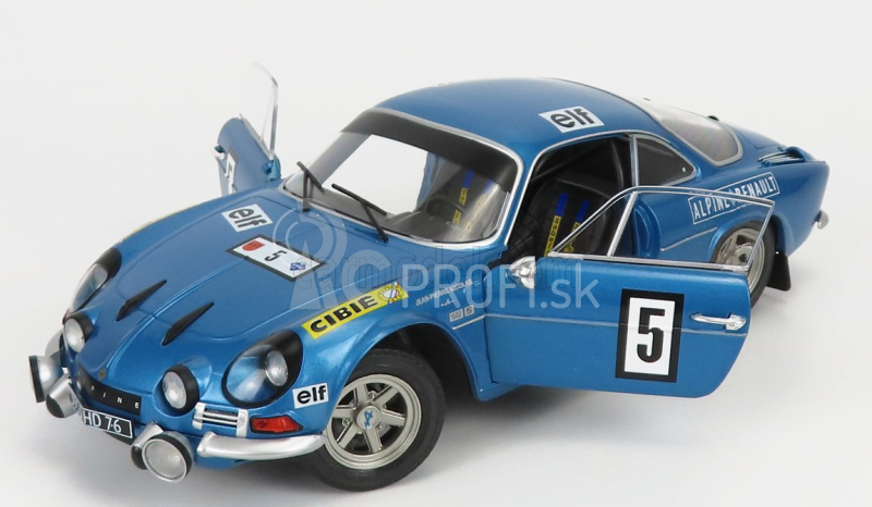 Solido Renault Alpine A110 1600s N 5 Rally Olympia 1972 J.p.nicolas - J.todt 1:18 Modrá