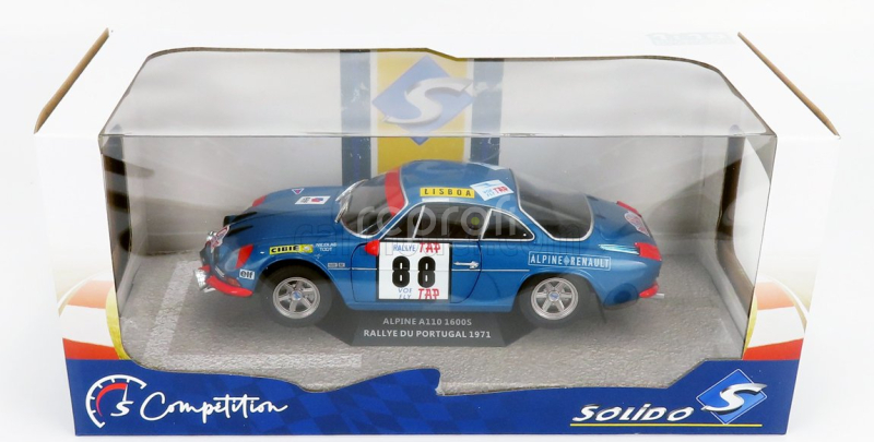 Solido Renault Alpine A110 1600s N 88 Winner Rally Portugal 1971 Jean P.nicolas - J.todt 1:18 Modrá červená