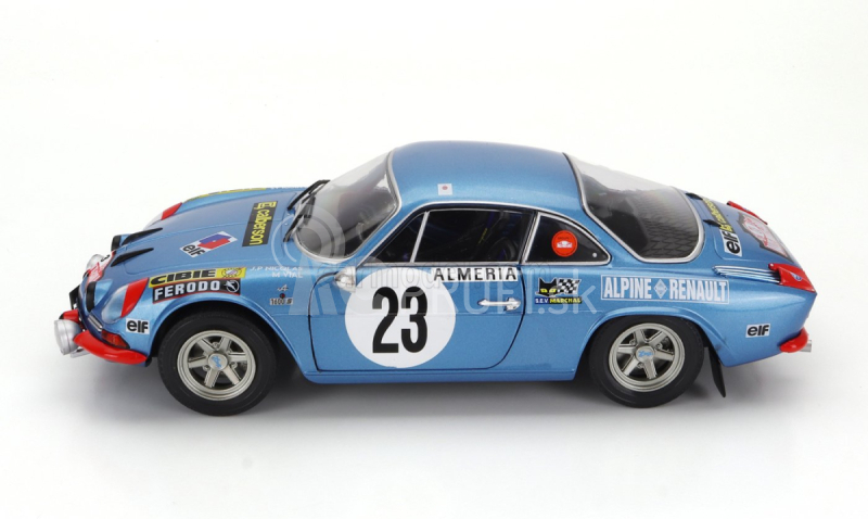 Solido Renault Alpine A110 1600s (nočná verzia) N 23 Rally Montecarlo 1972 Jean Pierre Nicolas - Michel Vial 1:18 Blue Met