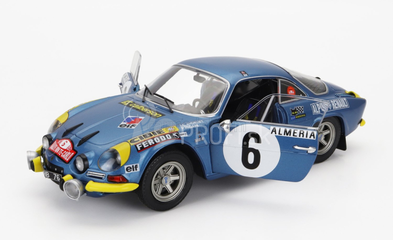 Solido Renault Alpine A110 1600s (nočná verzia) N 6 Rally Montecarlo 1972 J.candruet - P.pagani 1:18 Blue Met