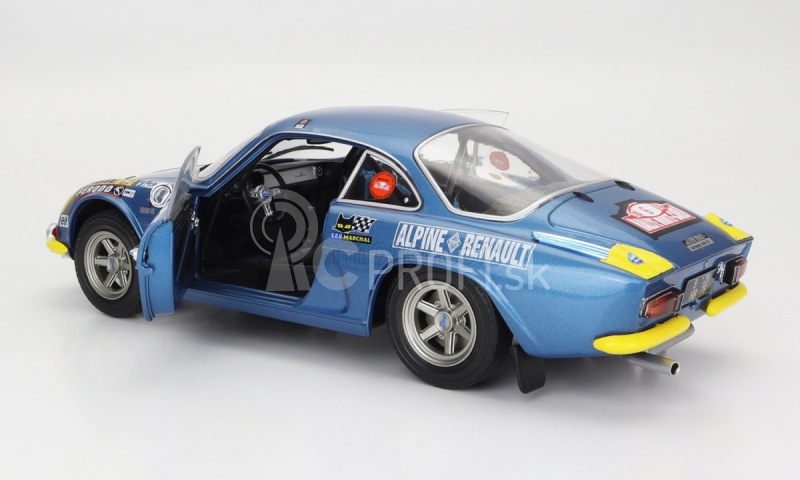 Solido Renault Alpine A110 1600s (nočná verzia) N 6 Rally Montecarlo 1972 J.candruet - P.pagani 1:18 Blue Met