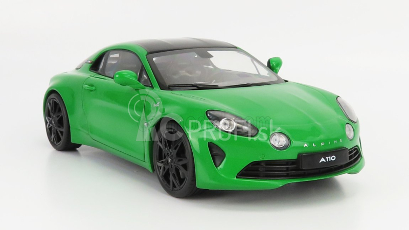 Solido Renault Alpine A110 Pure Coupe 2021 - Čierne disky 1:18 Green Met